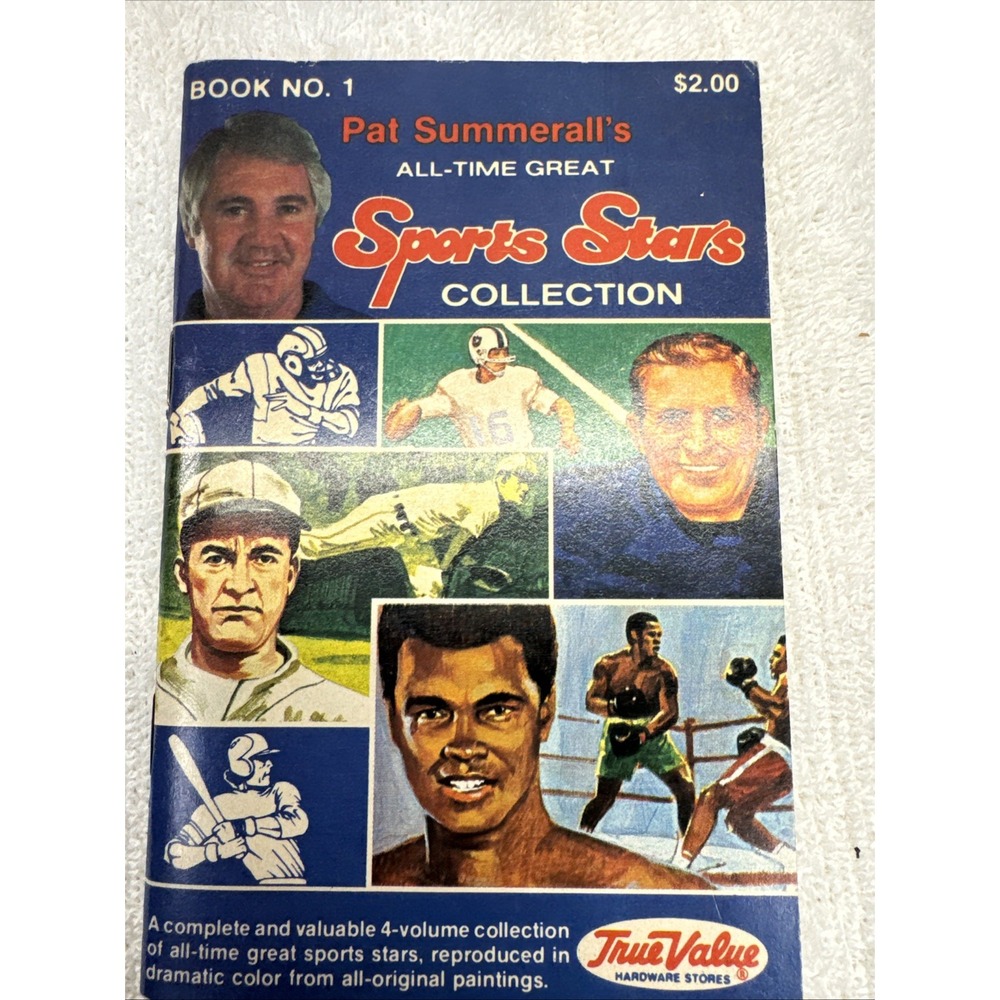 Vintage Pat Summerall Sports Stars Collection Book 1 True Value Promo 1981